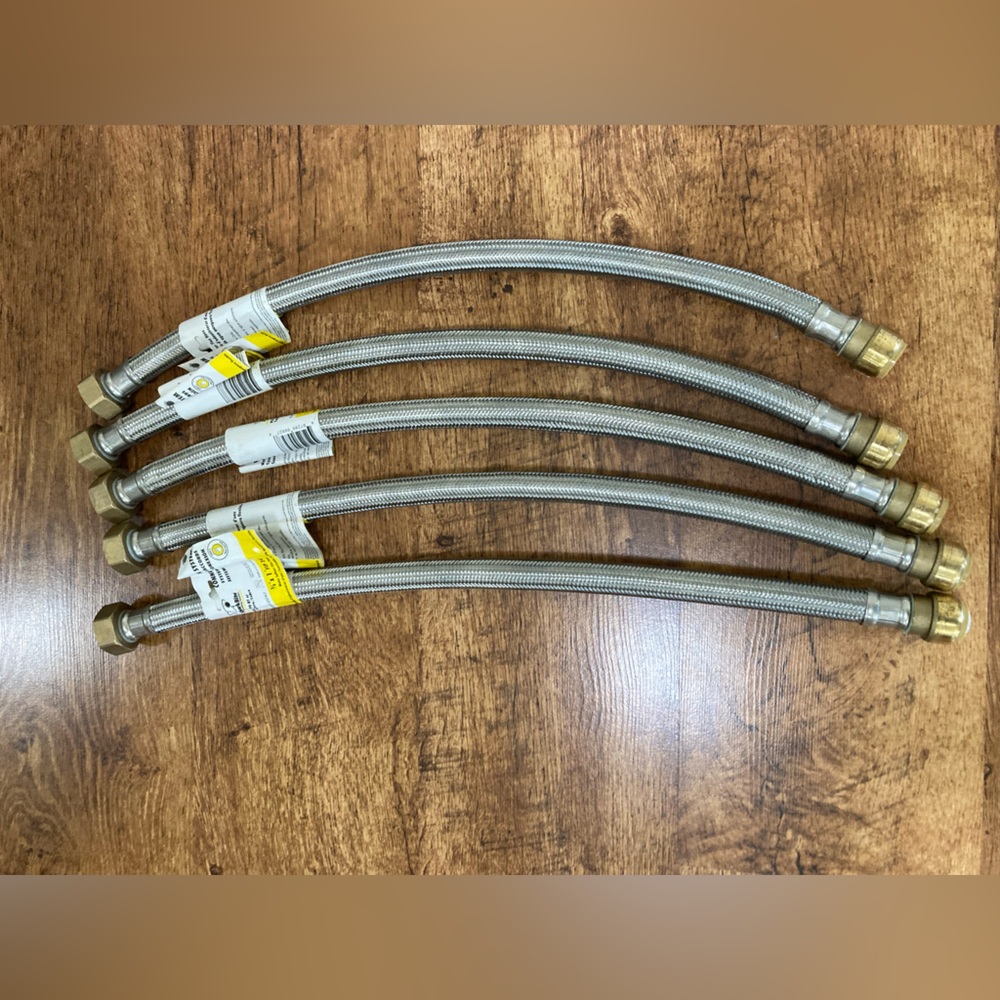 5 Pack SharkBite Braided Flexible Water Heater Connector 3/4" x 1" FIP  24”
